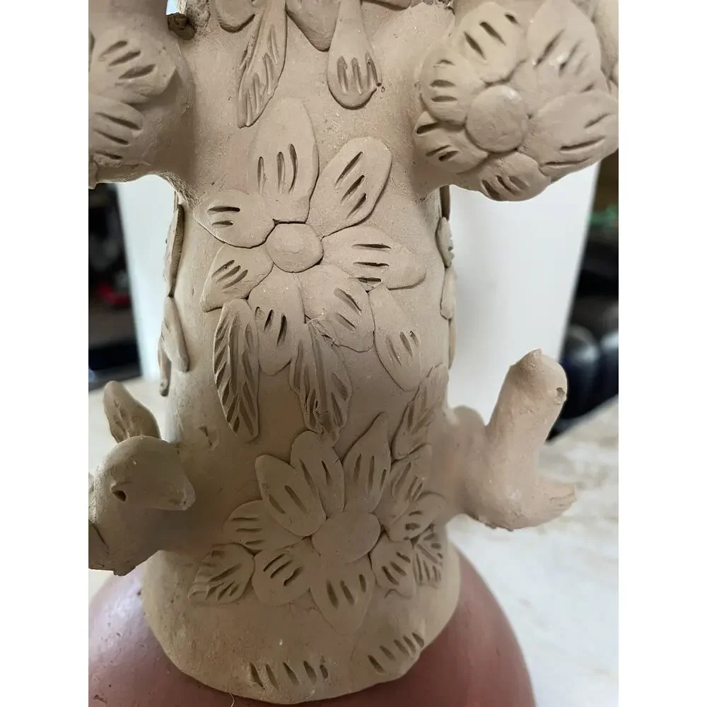 Theodora Blanco Style Oaxaca Clay Figurine Of Frida.
